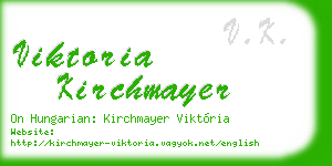 viktoria kirchmayer business card
